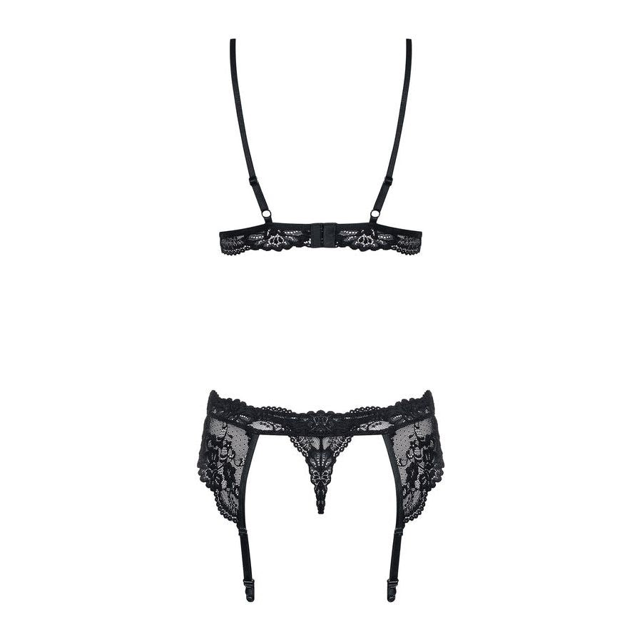 Obsessive Padded Bra, Garter Belt, Thong 810-SEG-1