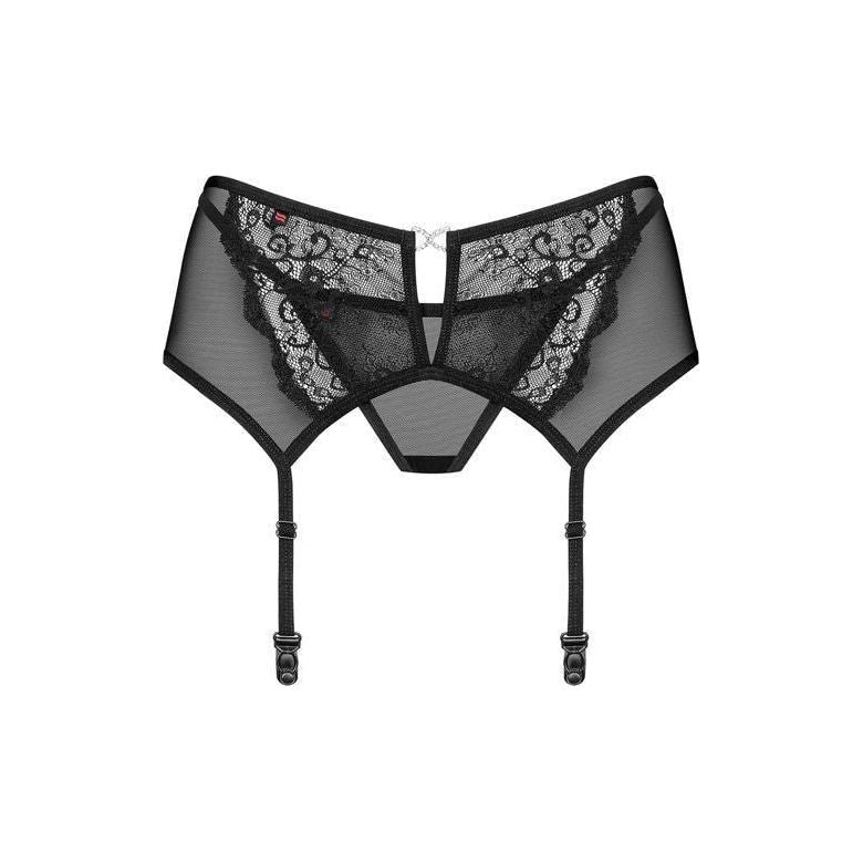 Obsessive Garter Belt & Thong Merossa Black