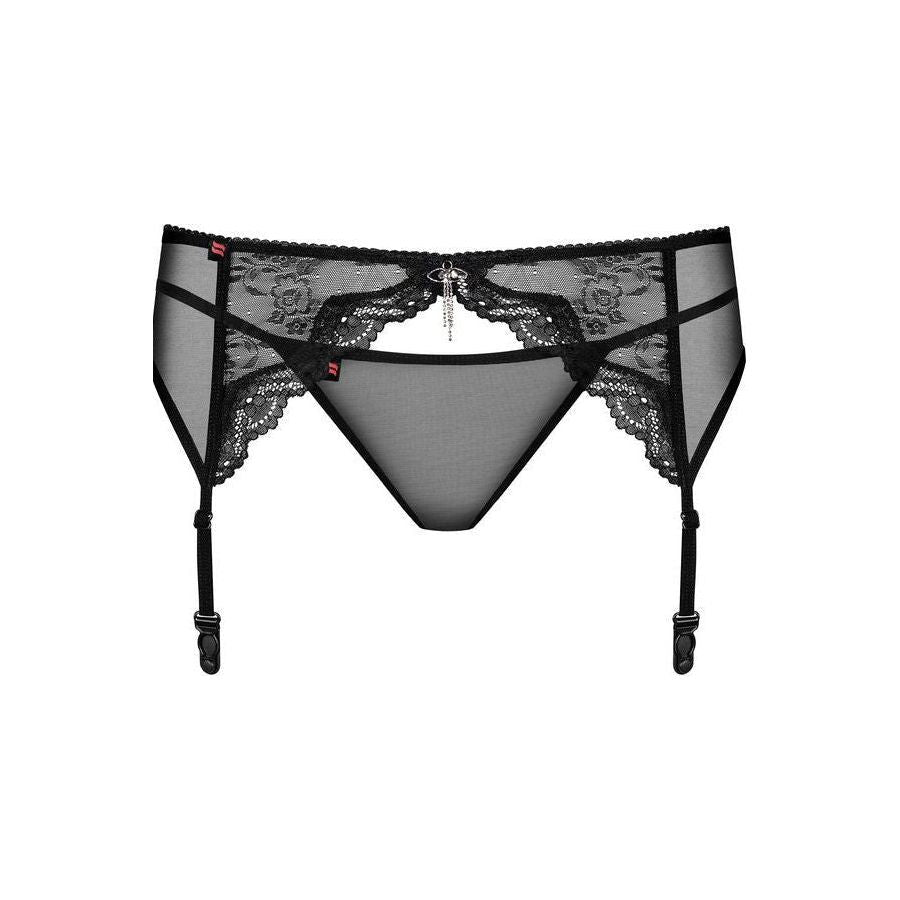 Obsessive Garter Belt & Thong Charms Black