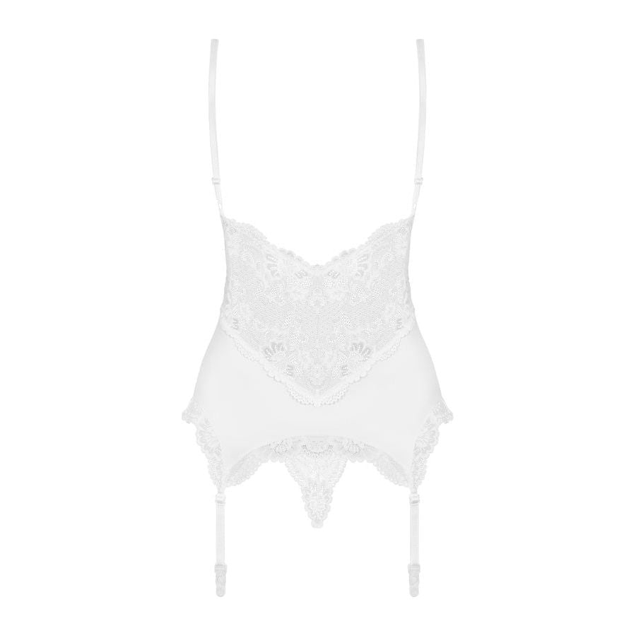 Obsessive Corset & Thong 810-COR-2 White