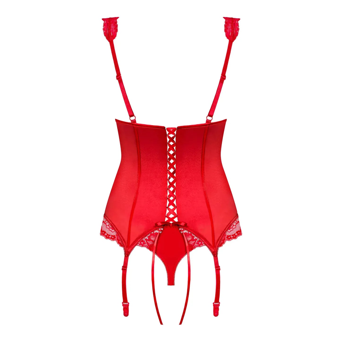 Obsessive Corset & Thong Secred Red