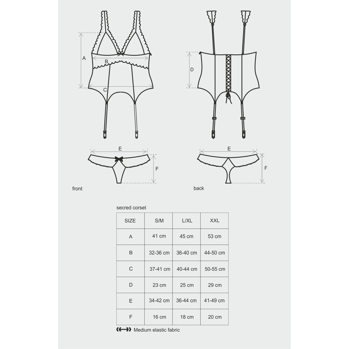 Obsessive Corset & Thong Secred Red