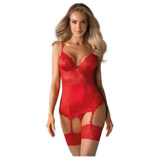 Obsessive Corset & Thong Lovica Red