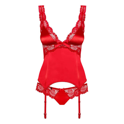 Obsessive Corset & Thong Secred Red