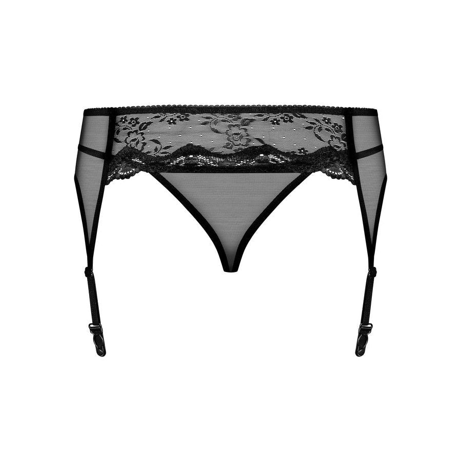 Obsessive Garter Belt & Thong Charms Black