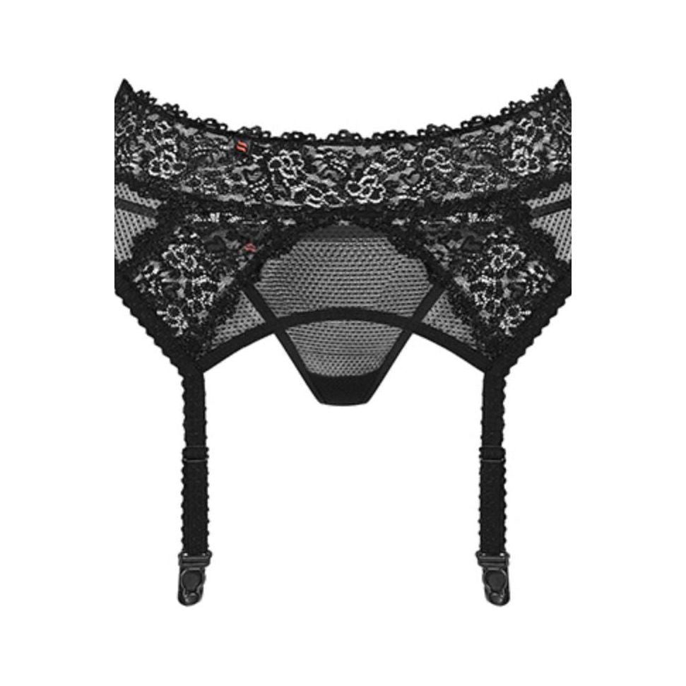 Obsessive Garter Belt & Thong 852-GAR-1 Black