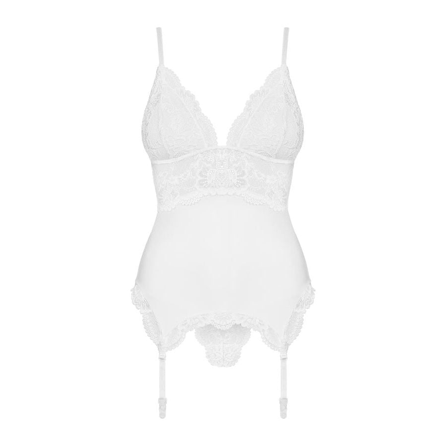 Obsessive Corset & Thong 810-COR-2 White